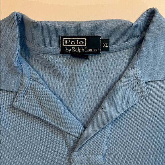 Polo Ralph Lauren Men’s Short Sleeve Polo Blue and Yellow - Picture 2 of 3